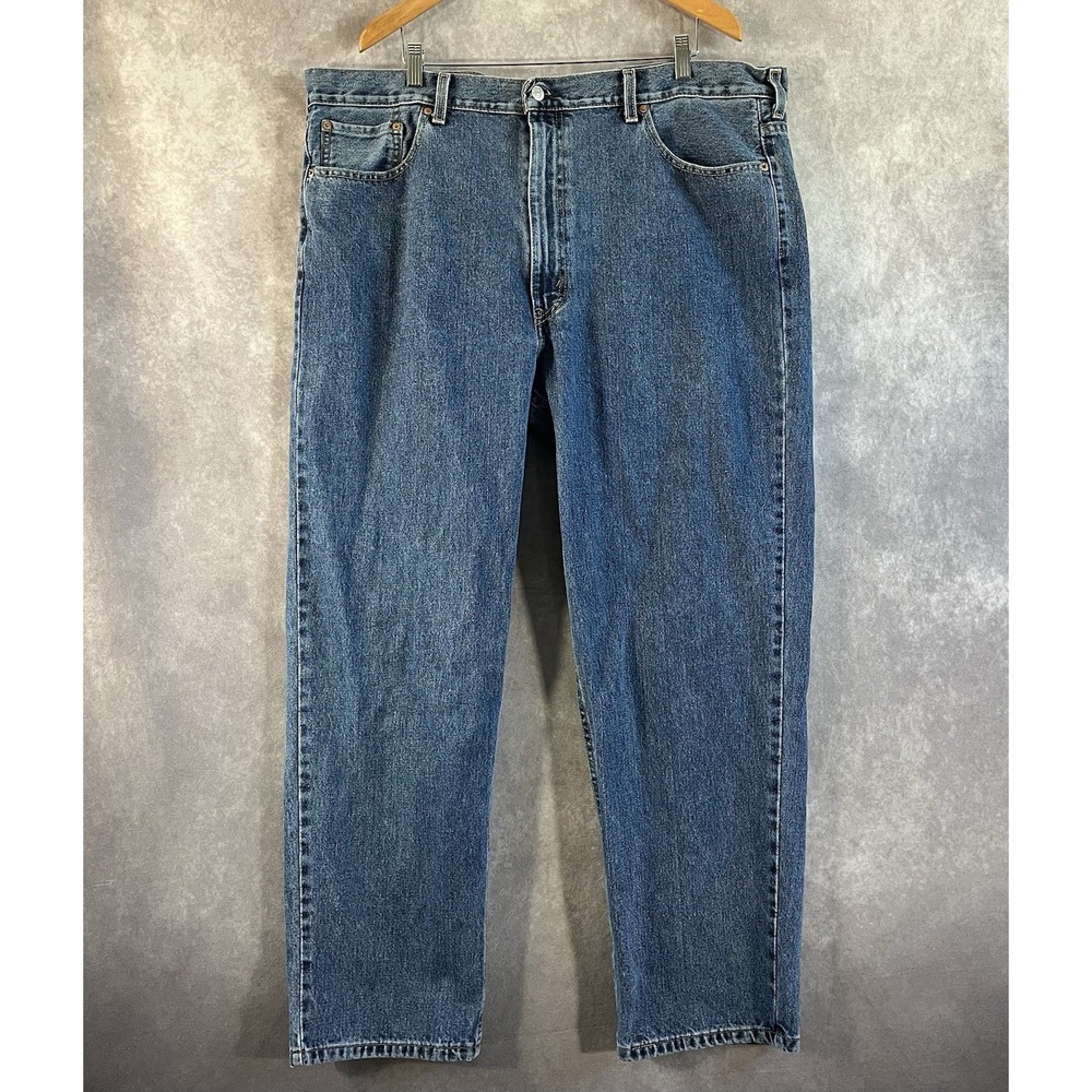 Levi's 550 Relaxed Fit Jeans Mens 44x32 Blue Medium Wash Tapered Denim Retro